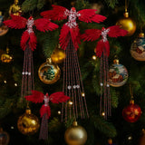 39cm Hummingbird Decoration Glitter Christmas Bird Handmade Xmas Ornaments
