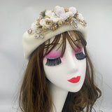 Margie's Flower Diamonte Winter Autumn Beret 10 Colours