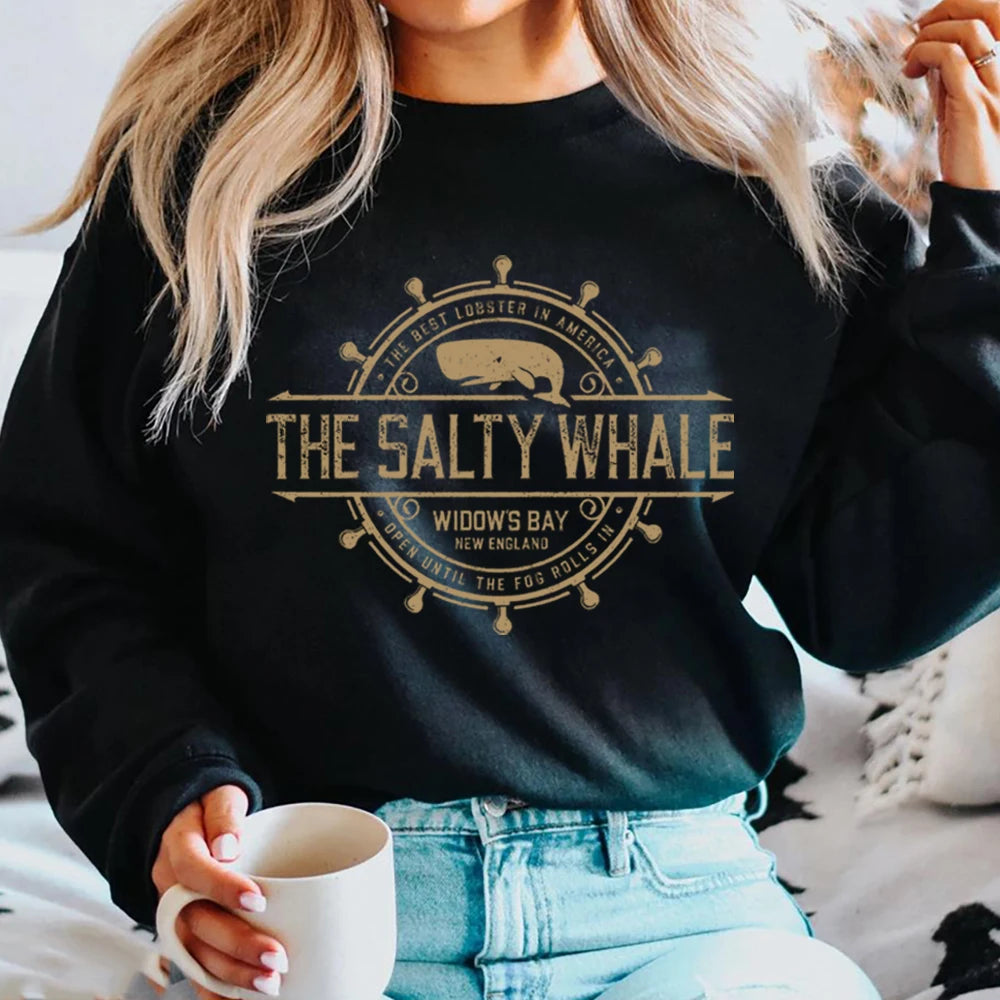 Widow's Bay Horror TV Series Unisex Sweatshirt The Salty Whale of Widow's Bay Seafood Restaurant Bar Pub