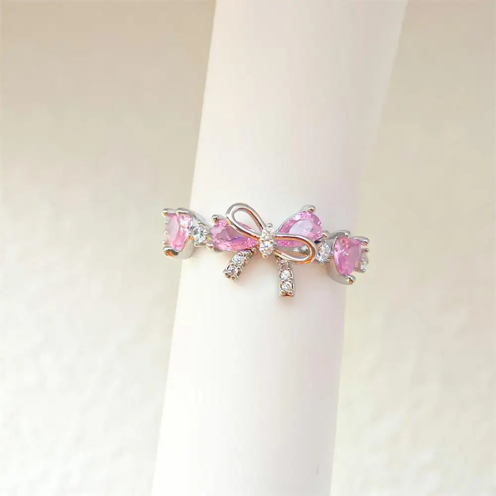 Sweet and Dainty Colourful Zircon Rings Gift Idea