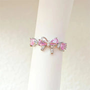 Sweet and Dainty Colourful Zircon Rings Gift Idea