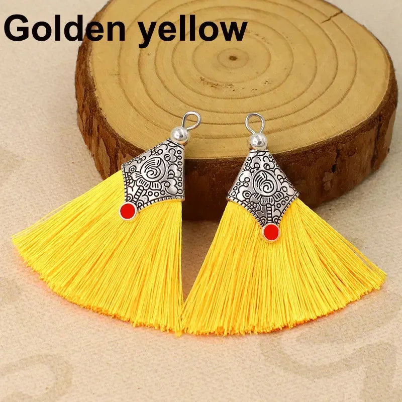 2/4/6Pcs Mini Craft Tassel Handmade Soft Silk Tassel for Earring Jewelry Making DIY Projects Keychain Bookmarks