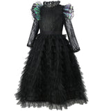 Wicked Glinda and Elphaba Girl's Tiered Costume Dress Sets Witch Halloween Book Week