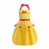 Mother Daughter Matching Clothing Apron Dresses Women Girls Halloween Cosplay Children Princess Coveralls