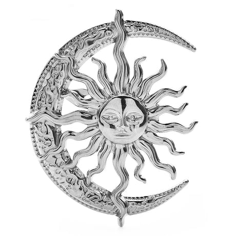 Celestial Sun and Moon Brooch