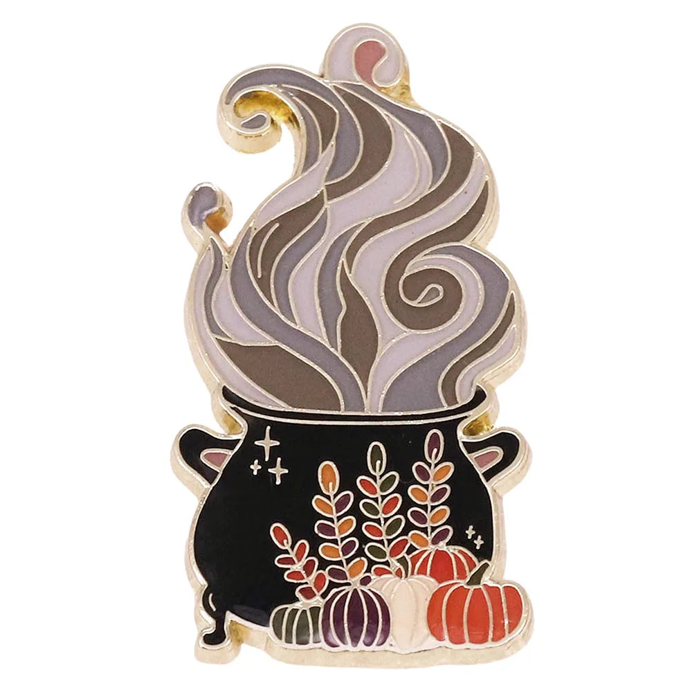 Halloween Cauldron Enamel Pin Badge Halloween Collection