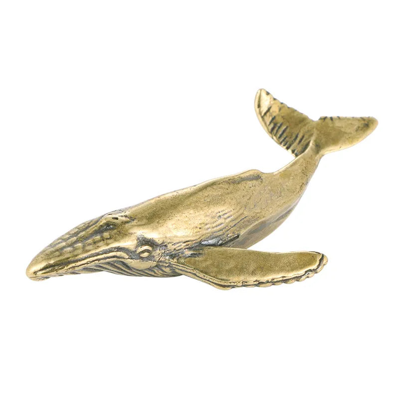 Copper Whale Figurines Tea Pets