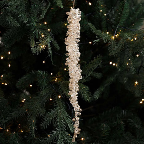 Christmas Icicle Flowers Grapes Glitter Christmas Branches Handmade Acrylic Xmas Tree Ornaments