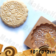 Wooden Cookie Mould Press Baking and Crafts