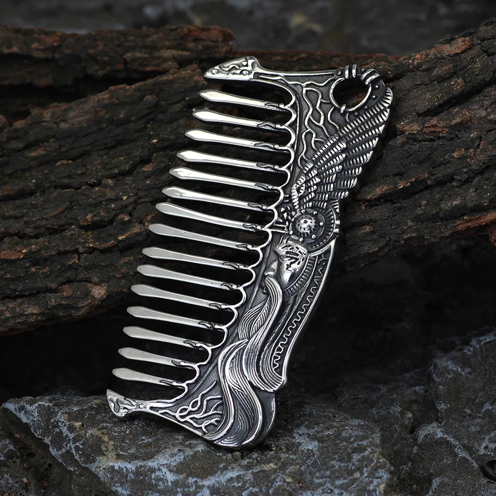 Norse Viking Beard Comb Odin's Raven Viking Gift For Men