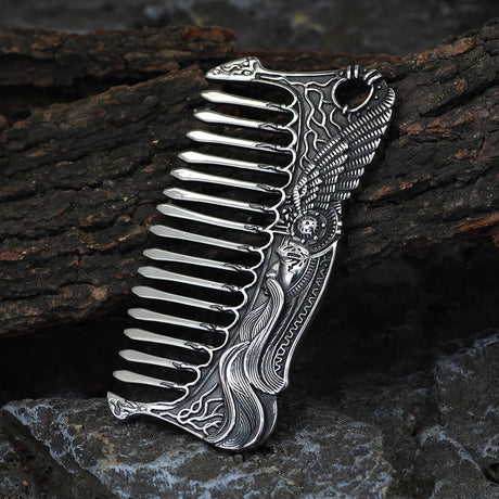 Norse Viking Beard Comb Odin's Raven Viking Gift For Men