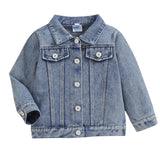 Cousin Crew and Sisters Letter Printed Denim Jackets for Girls
