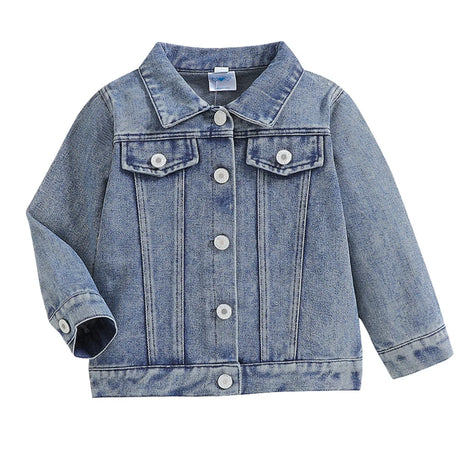 Cousin Crew and Sisters Letter Printed Denim Jackets for Girls