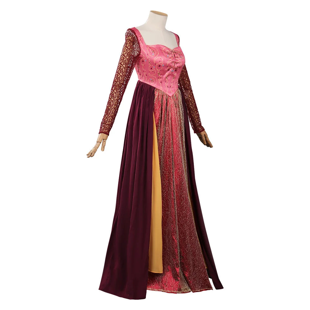 Hocus Pocus Movie Sanderson Sisters Witch Costumes Cosplay Outfits Halloween