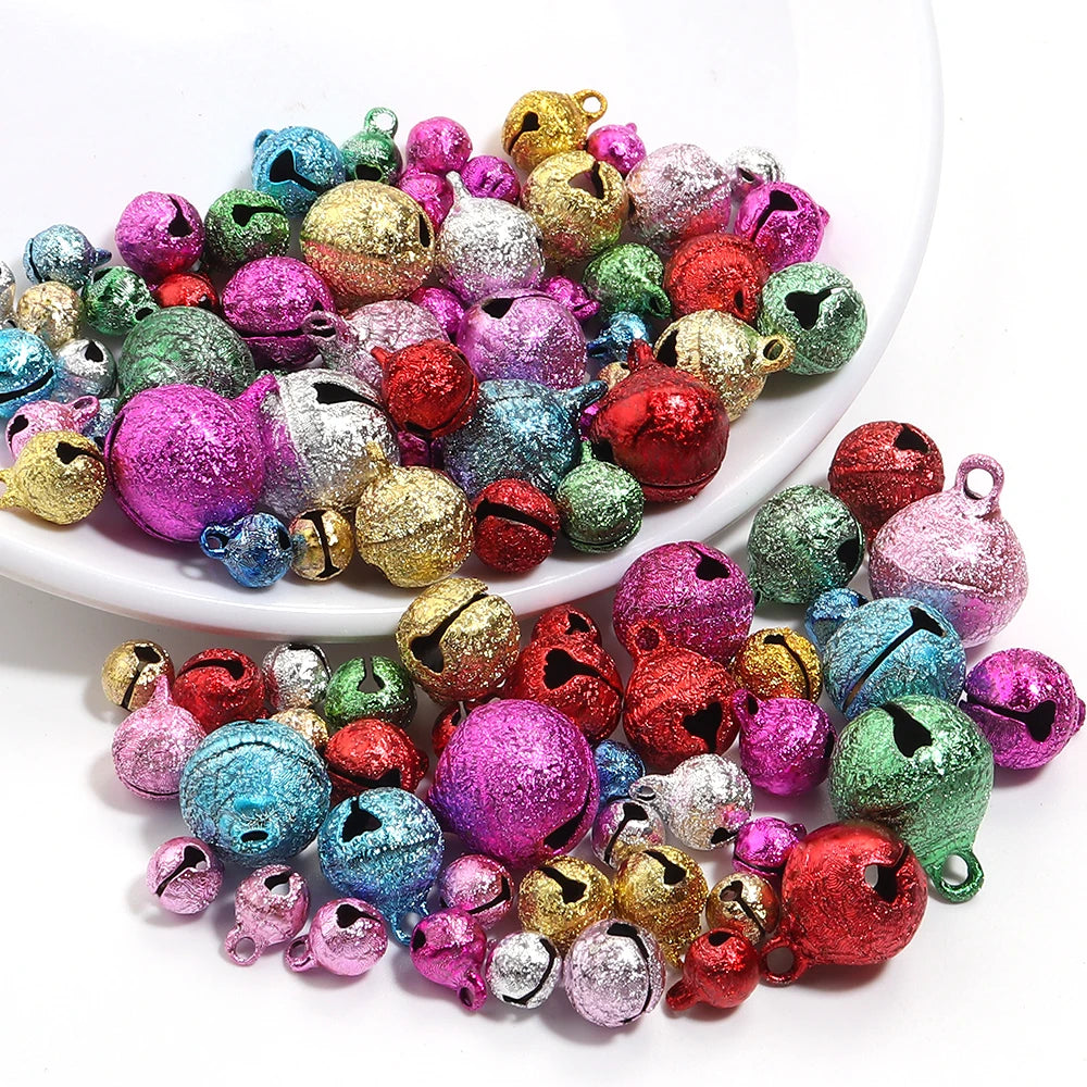 Iron Jingle Bells For DIY Christmas Tree Ornament Jewellery Making Accessories20-50pcs 6 8 10 12 14 mm