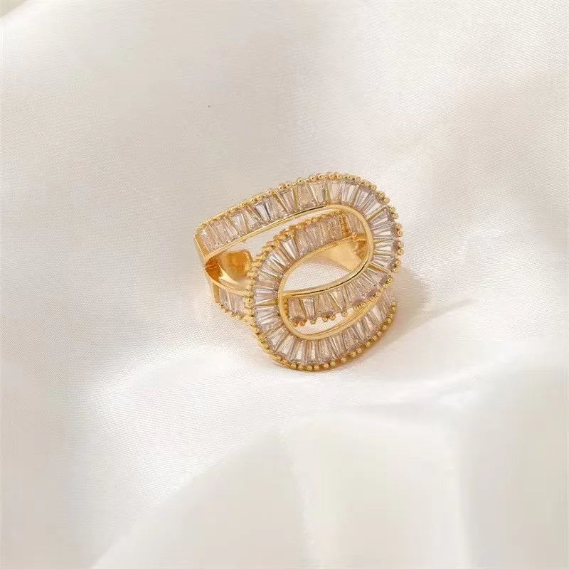 Zircon Nail Jewellery Wearable Art Finger Tip Rings