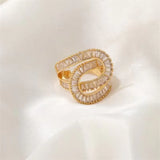 Zircon Nail Jewellery Wearable Art Finger Tip Rings