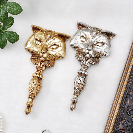Duchess Kitty Hand Mirror Resin Ornamental Vanity Table Decor
