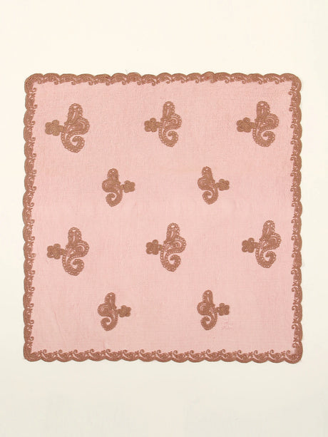 Lace Paisley Embroidered Square Bandana Scarf 23 Colours