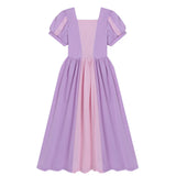 Soft Princess Dress for Girls Kids Halloween Cosplay Belle Cinderella Aurora Melinda Snow White Costume