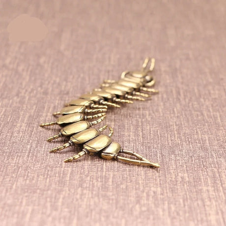 Copper Movable Centipede Figurine Tea Pets