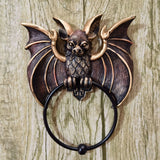 Halloween Bat Door Knocker Wall Decoration Resin Door Decor