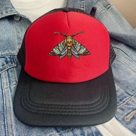 Death Moth Embroidered Patch Iron On DIY Craft
