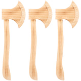 3pcs Wooden Axe Toys Hatchet Cosplay Props Kids Medieval Book Week Halloween Decor