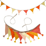 Children's Bunting 10 Triangle Flags with Tassles Party Decor Carnival Banner Garland 2.6M/8.5FT