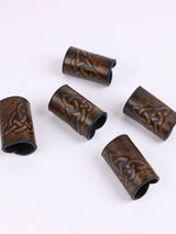 Viking Hair Cuffs Set Coils and Rings for Braids