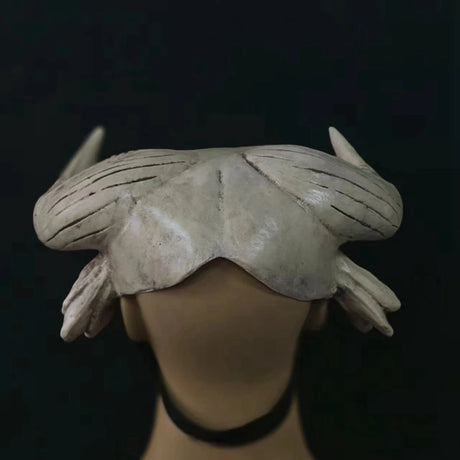 Bull Head Skull Mask Long Horn Totem Helmet Headwear Cosplay Costumes Props Latex Masks