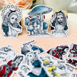 Vintage Alice In Wonderland Theme Scrapbooking Stickers