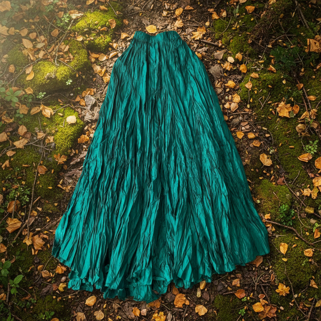 Crush Pleated Long Maxi Skirt Summer 15 Colours