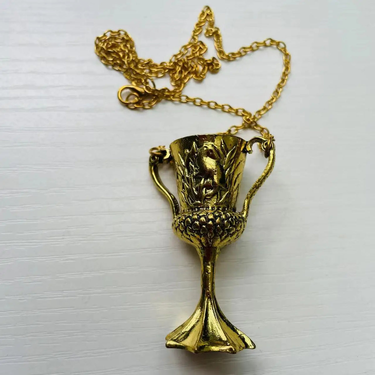 Horcrux Golden Chalice Pendant Necklace with Gift Box