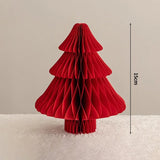 Christmas Paper Honeycomb Decorations Ball Folding Christmas Tree Table 3D Ornaments