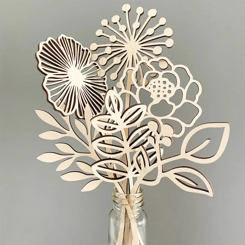 Pick Your Own Wild Flowers Bouquet Wood Craft Project