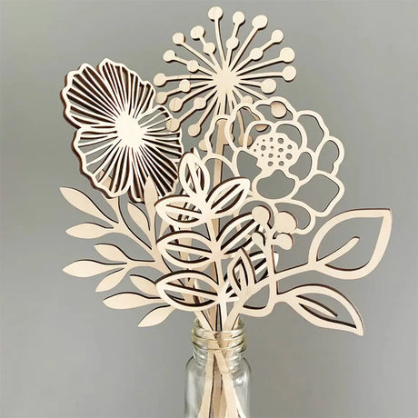 Pick Your Own Wild Flowers Bouquet Wood Craft Project