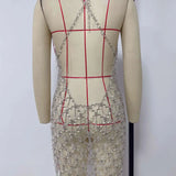 Crystal Body Chain Dress Maternity Photoshoot Body Jewellery
