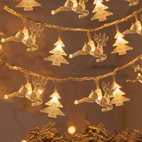 Snowflake Xmas Tree LED String Lights Christmas Decoration