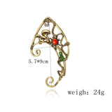 Forest Witch Ear Cuff Sun Snake Mushrooms