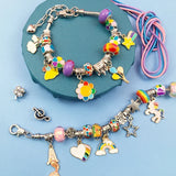 Charm Bracelet Making Kit Girls Gift Box 66 Pcs of DIY Jewellery Making Kit