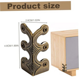 10PC Skiffers Baseboard Corner Protectors Solid Brass Skirting Board Corner Protectors
