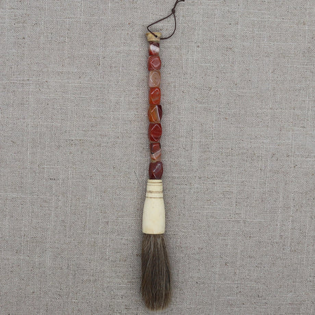 Decorative Pearl and Stone Calligraphy Artist Brushes