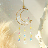 Sun Catcher Moon Crystal Rainbow Prism Garden Home Decor
