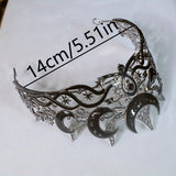 Night Court Gothic Moon Tiara Celestial Queen Crown