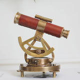 Antique Style Brass Navigational Compass Bubble Level Spyglass Desk Decor Nautical Home Decoration