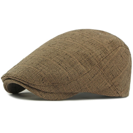 Breathable Linen Cabbie Beret Caps