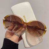 Shania's Round Sunglasses Oversized Vintage Shades