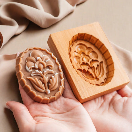 Even More Wooden Cookie Moulds Embossed Biscuit Press Cutter Moulds, Fish, Tiger, Horse, Squirrel, Seasonal