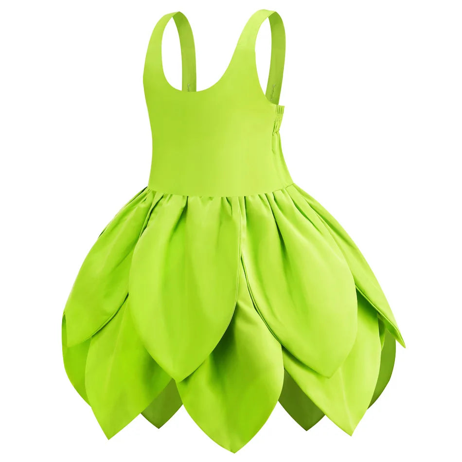 Tinkerbell Dress Girls Costumes Green Fairy